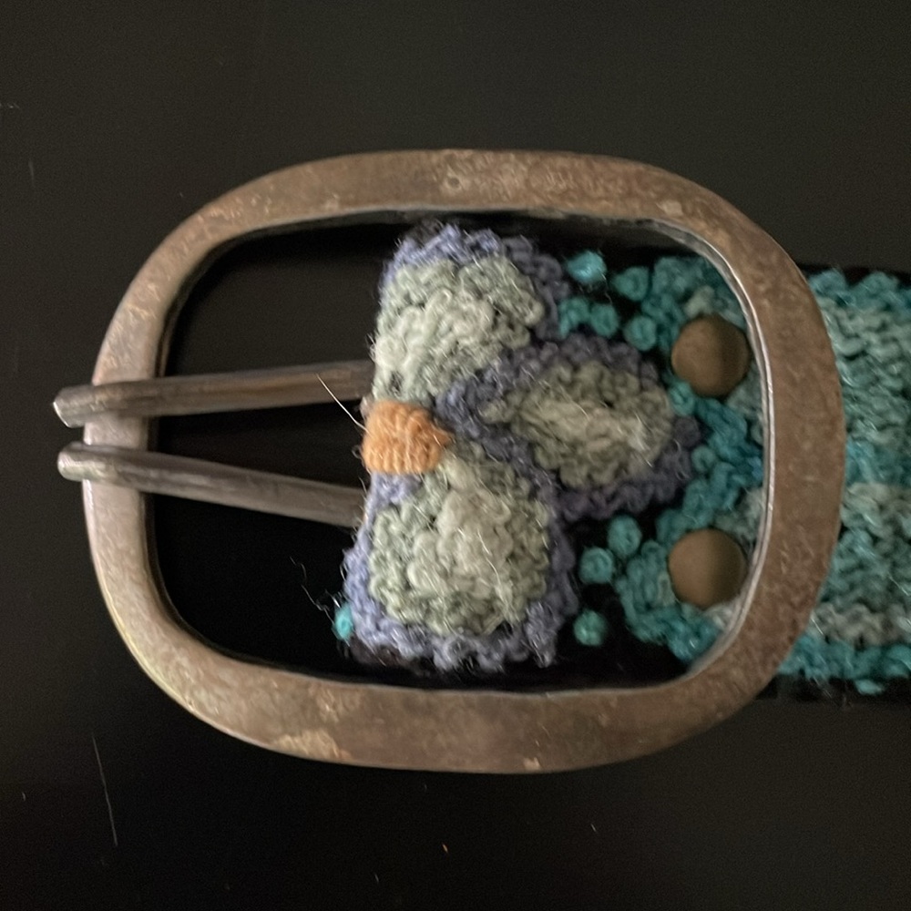 Geometric Pattern Belt/ 100% Wool - Picture 4 of 10